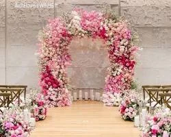 Wildflower-style aisle flowers