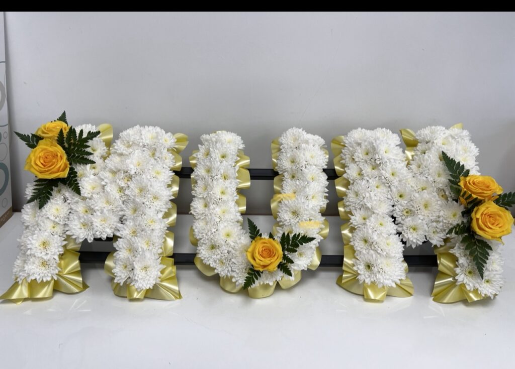 Sympathy Flowers: Elegant Funeral Letter Tribute