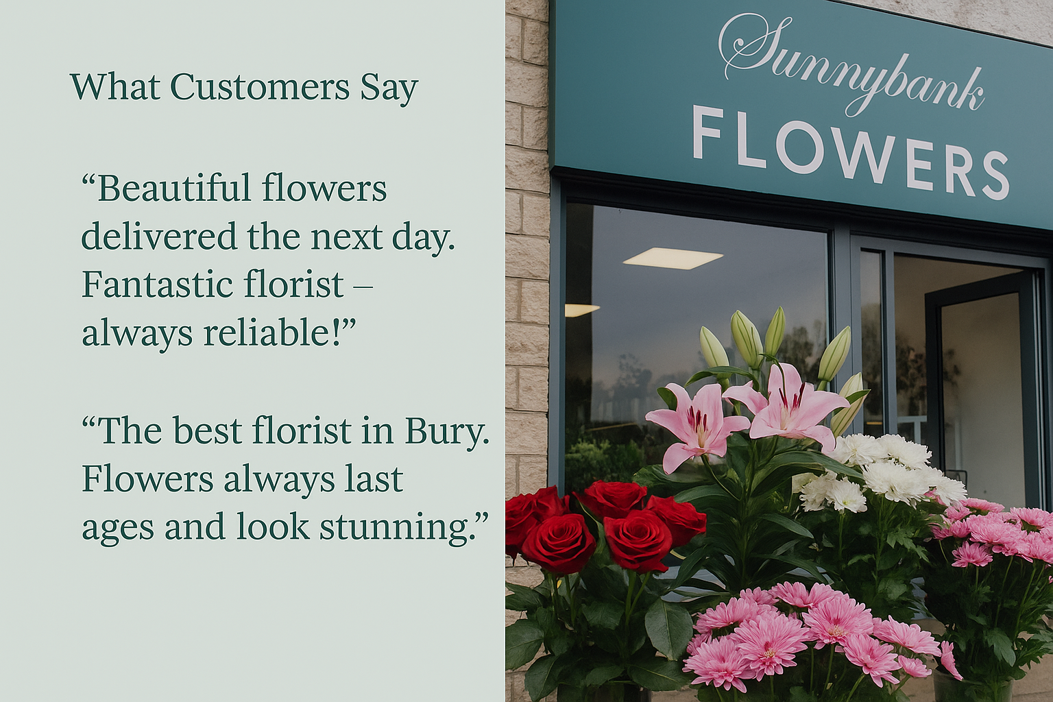 Sunnybank Flowers Customer Reviews