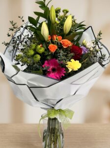 Handtied bouquet not in water delivery to Bury